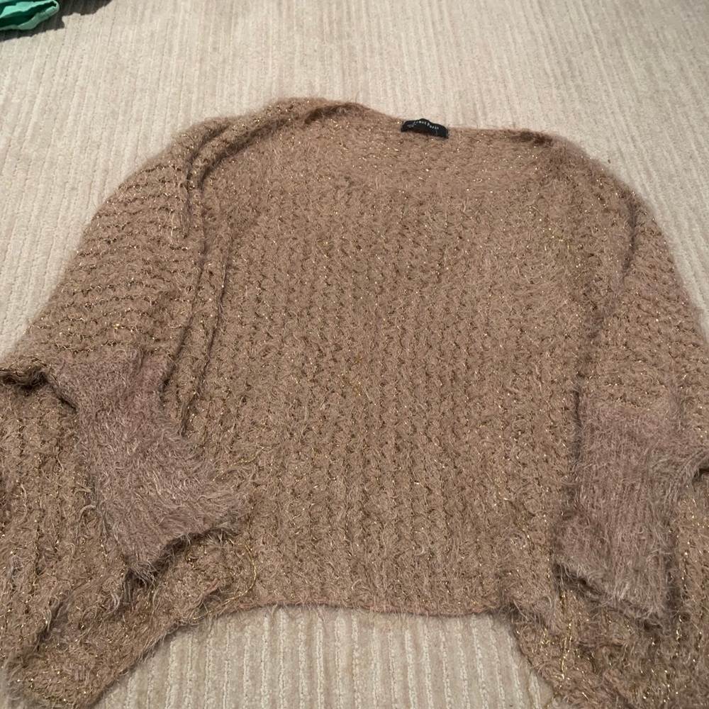 Gold tone sweater!